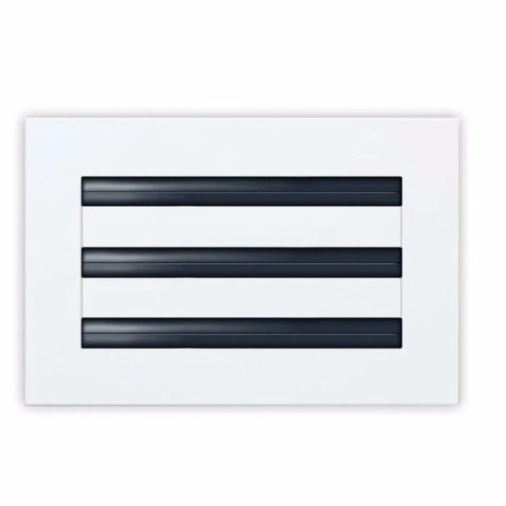 Texas Buildmart Standard Linear 3 Slot Diffuser AC Vent Cover White Aluminum New